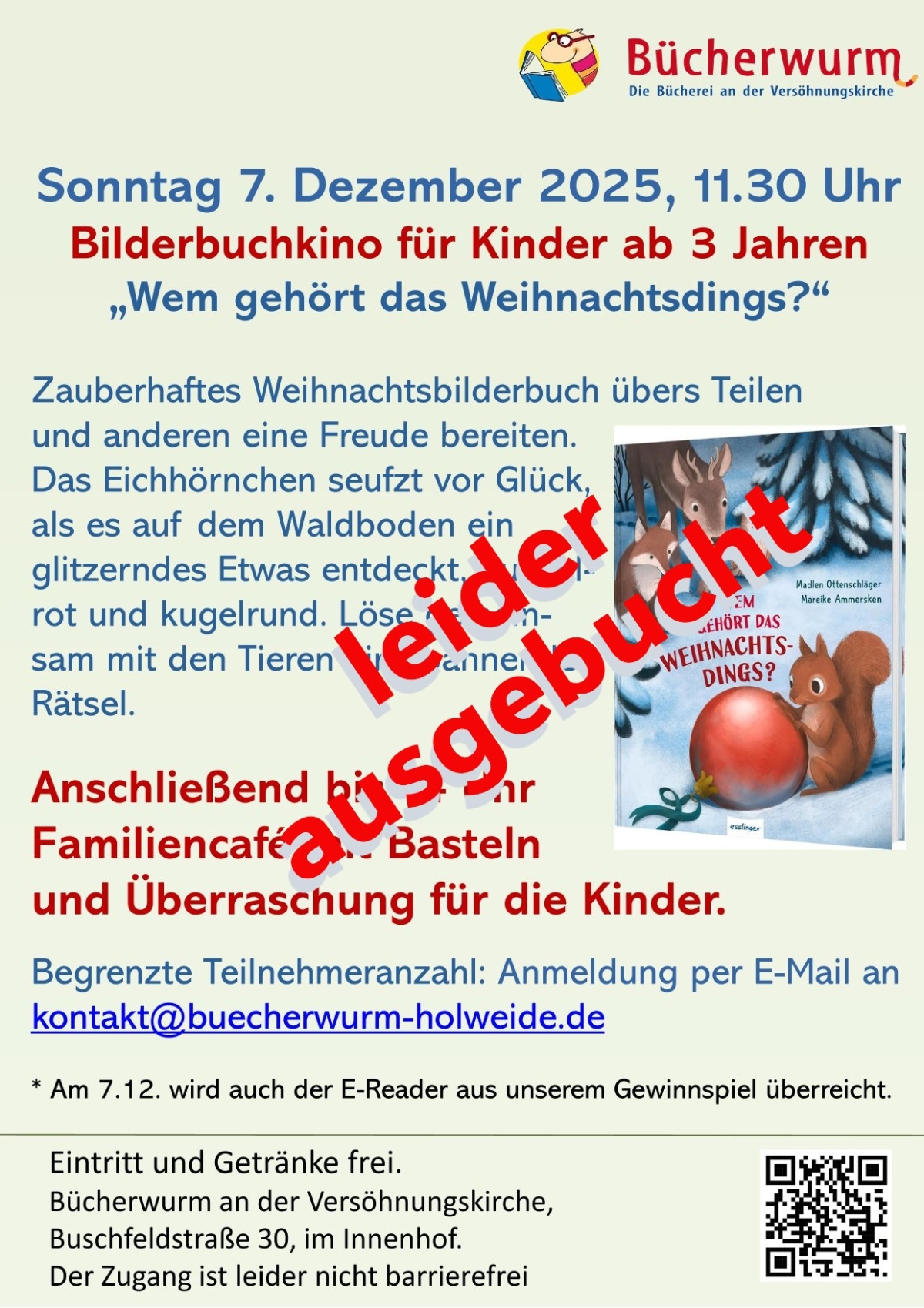 Bilderbuchkino 12 25 ausgebucht